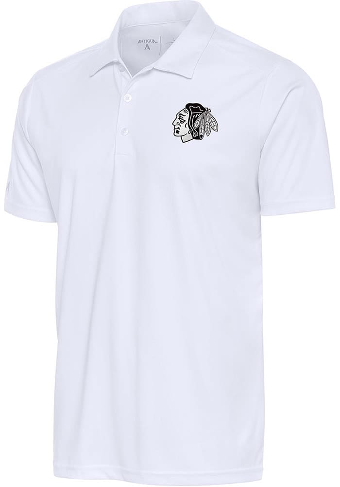 Men's Antigua White Detroit Lions Big & Tall Esteem Polo