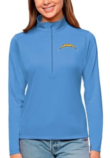 Antigua LA Chargers Womens Blue Tribute 1/4 Zip Pullover
