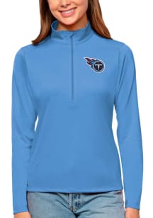 Antigua Tennessee Womens Blue Tribute 1/4 Zip Pullover