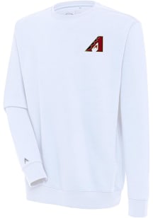 Antigua Arizona Diamondbacks Mens White Victory Long Sleeve Crew Sweatshirt