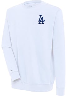 Antigua Los Angeles Dodgers Mens White Victory Long Sleeve Crew Sweatshirt