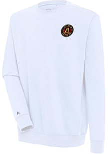 Antigua Atlanta United FC Mens White Victory Long Sleeve Crew Sweatshirt
