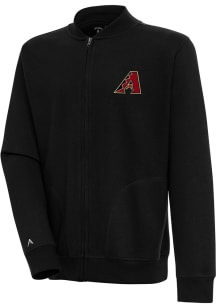 Antigua Arizona Diamondbacks Mens Black Victory Long Sleeve Full Zip Jacket