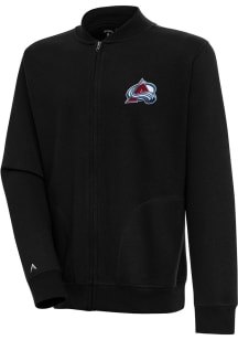 Antigua Colorado Avalanche Mens Black Victory Long Sleeve Full Zip Jacket