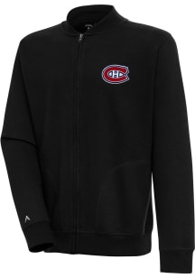 Antigua Montreal Canadiens Mens Black Victory Long Sleeve Full Zip Jacket