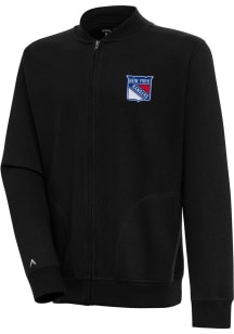 Antigua New York Rangers Mens Black Victory Long Sleeve Full Zip Jacket