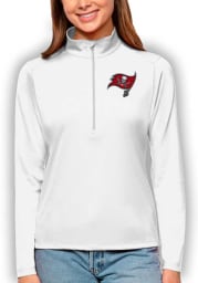 Antigua Tampa Bay Buccaneers Womens White Tribute Long Sleeve Pullover