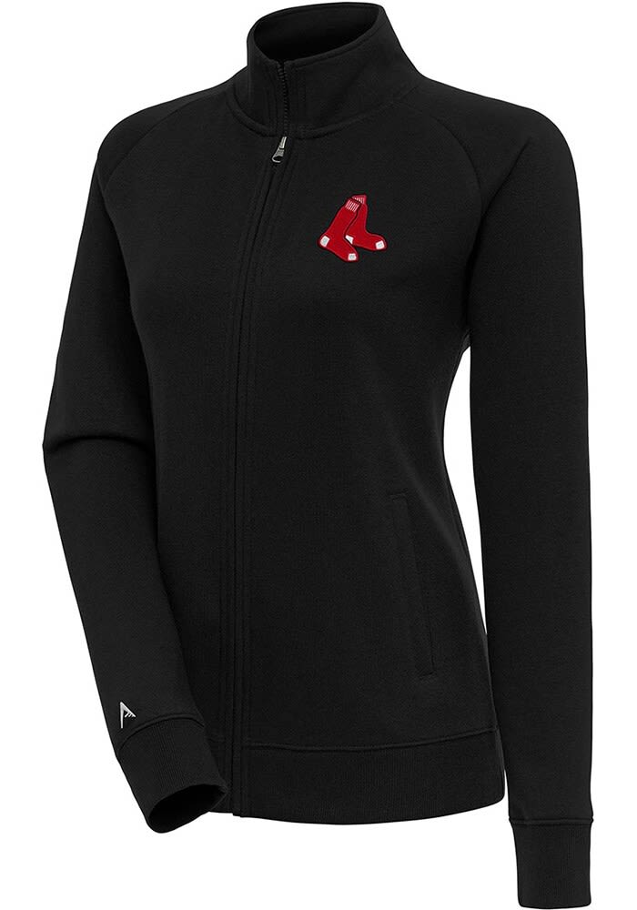 Antigua Boston Red Sox Women's Red Victory Full Long Sleeve Full Zip Jacket, Red, 52% Cot / 48% Poly, Size XL, Rally House