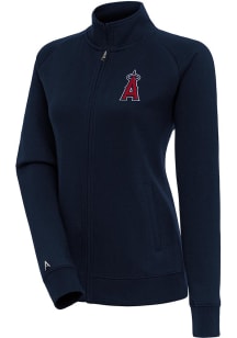 Antigua Los Angeles Angels Womens Navy Blue Victory Long Sleeve Full Zip Jacket