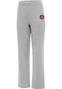 Antigua Chicago Cubs Womens Victory Grey Sweatpants