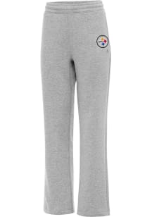 Antigua Pittsburgh Steelers Womens Victory Grey Sweatpants