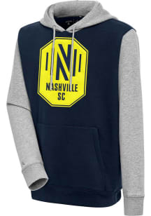 Antigua Nashville SC Mens Navy Blue Victory Long Sleeve Hoodie