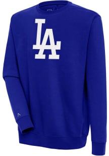 Antigua Los Angeles Dodgers Mens Blue Victory Long Sleeve Crew Sweatshirt