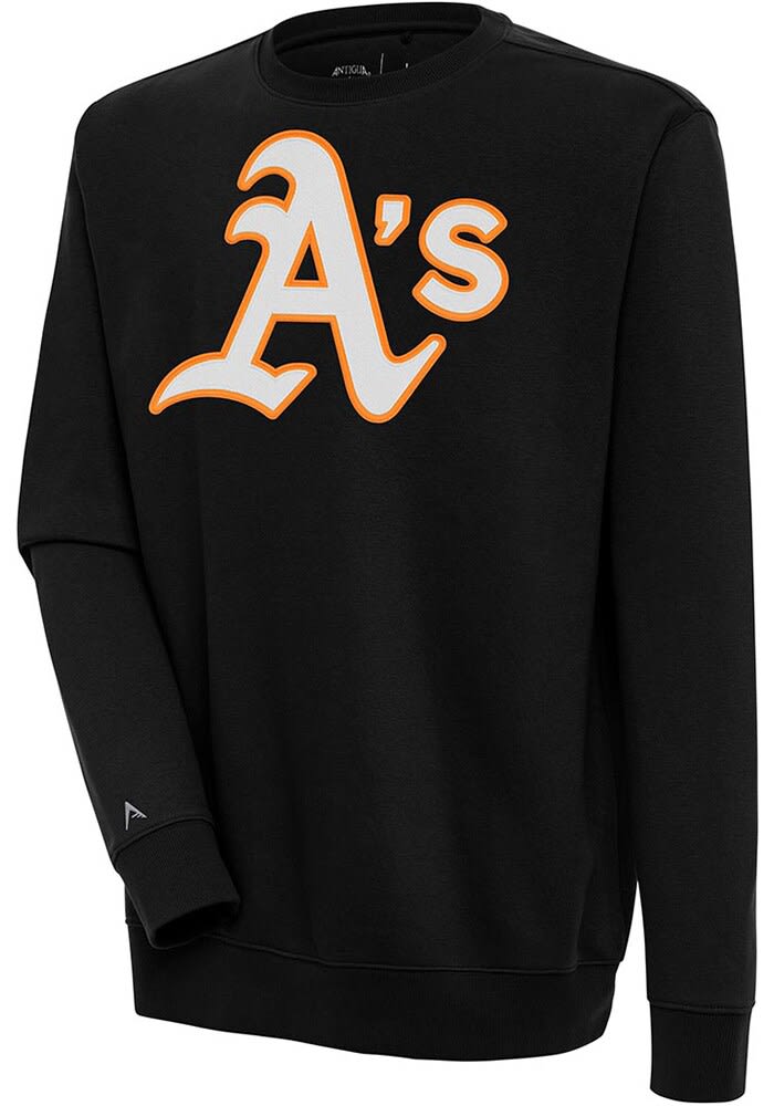 Antigua Men's Oakland Athletics Grey Victory Pullover