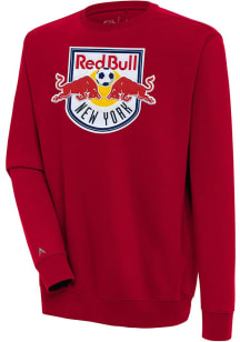 Antigua New York Red Bulls Mens Red Victory Long Sleeve Crew Sweatshirt