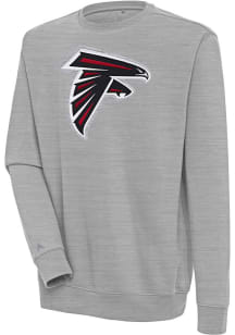 Antigua Atlanta Falcons Mens Grey Victory Long Sleeve Crew Sweatshirt
