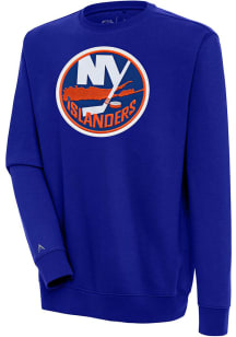 Antigua New York Islanders Mens Blue Victory Long Sleeve Crew Sweatshirt