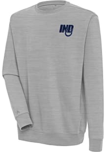 Antigua Indianapolis Colts Mens Grey Victory Long Sleeve Crew Sweatshirt