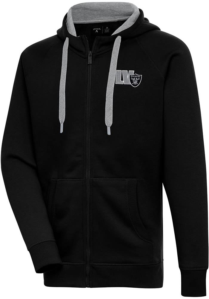 Lids Las Vegas Raiders Antigua Logo Victory Full-Zip Hoodie