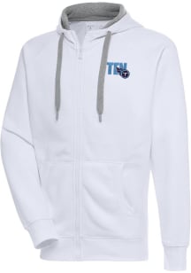 Antigua Tennessee Titans Mens White Victory Long Sleeve Full Zip Jacket