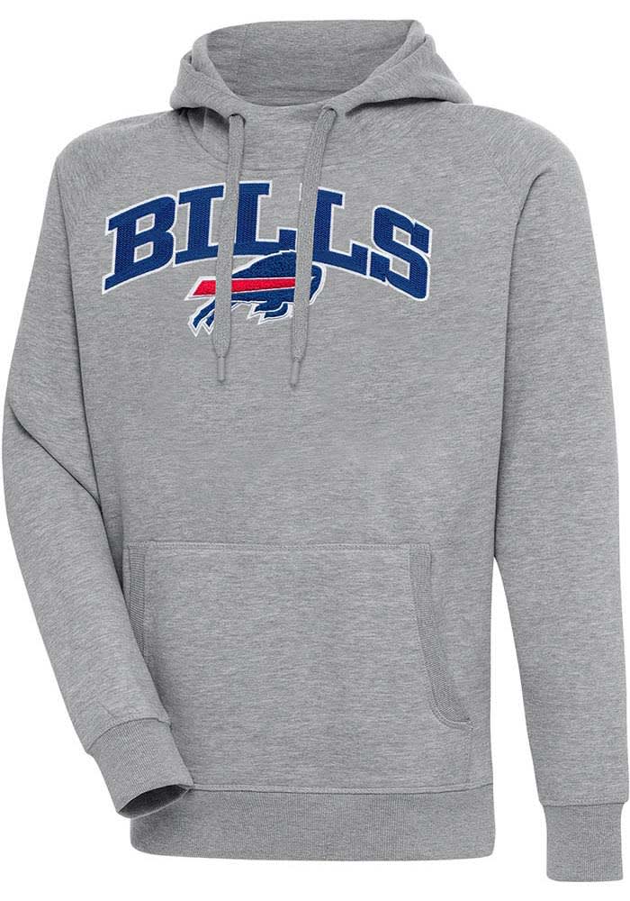 Women's Antigua Red Buffalo Bills Victory Chenille Pullover Hoodie