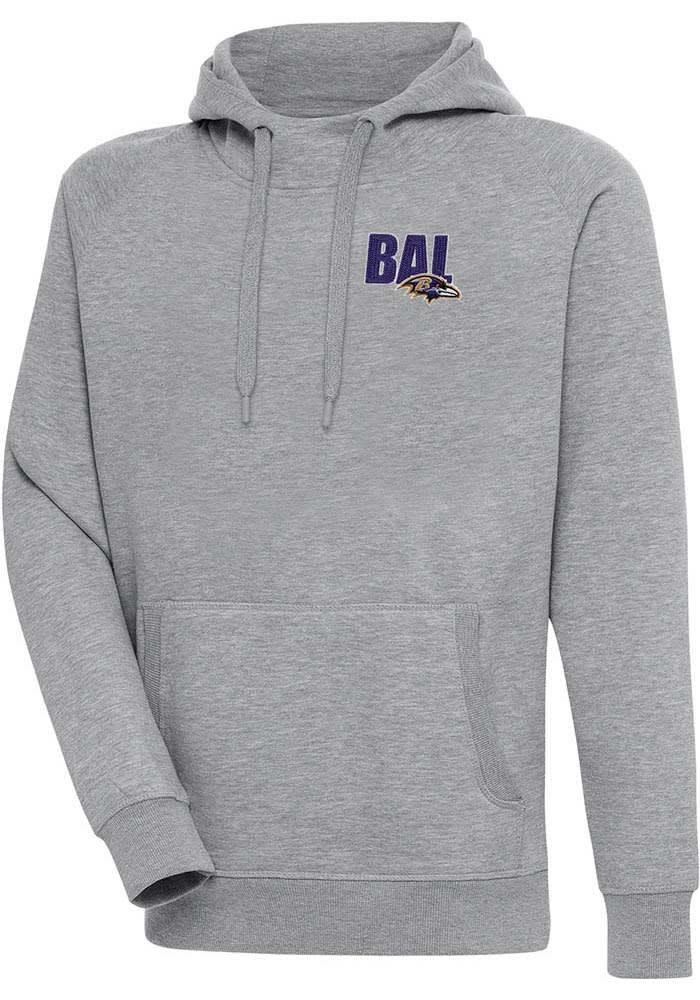 Baltimore Ravens Antigua Victory Pullover Hoodie - Black