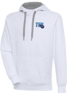 Antigua Tennessee Titans Mens White Victory Long Sleeve Hoodie
