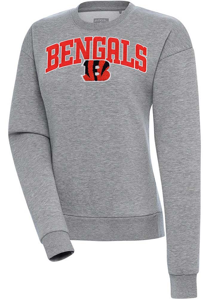 Cincinnati Bengals Antigua Women's Victory Crewneck Pullover