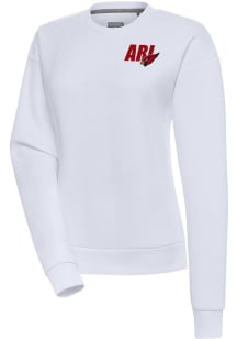 Antigua Arizona Cardinals Womens White Victory Crew Sweatshirt