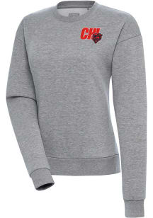 Antigua Chicago Bears Womens Grey Victory Crew Sweatshirt