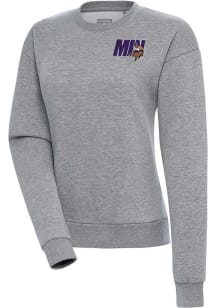 Antigua Minnesota Vikings Womens Grey Victory Crew Sweatshirt