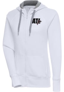 Antigua Atlanta Falcons Womens White Victory Long Sleeve Full Zip Jacket