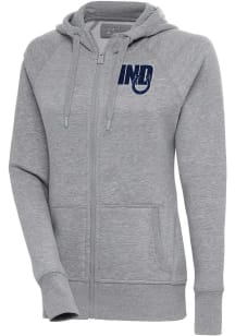 Antigua Indianapolis Colts Womens Grey Victory Long Sleeve Full Zip Jacket