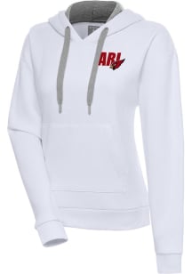 Antigua Arizona Cardinals Womens White Victory Hooded Sweatshirt
