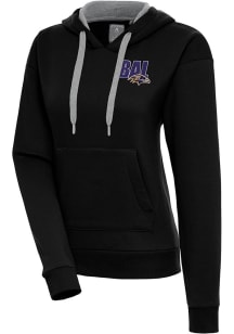 Antigua Baltimore Ravens Womens Black Victory Hooded Sweatshirt