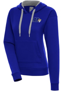 Antigua Los Angeles Rams Womens Blue Victory Hooded Sweatshirt