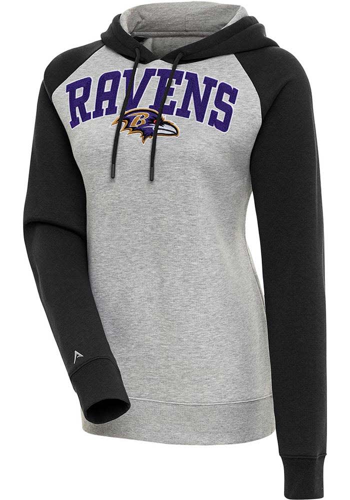 Baltimore Ravens Antigua Victory Pullover Hoodie - Black