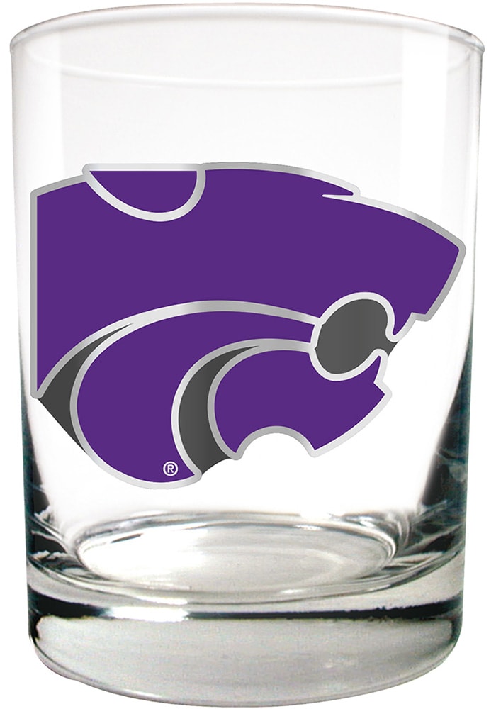 K-State Wildcats 14oz Emblem Rock Glass