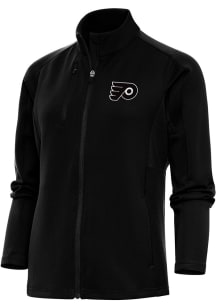 Antigua Philadelphia Flyers Womens Black Metallic Logo Generation Light Weight Jacket