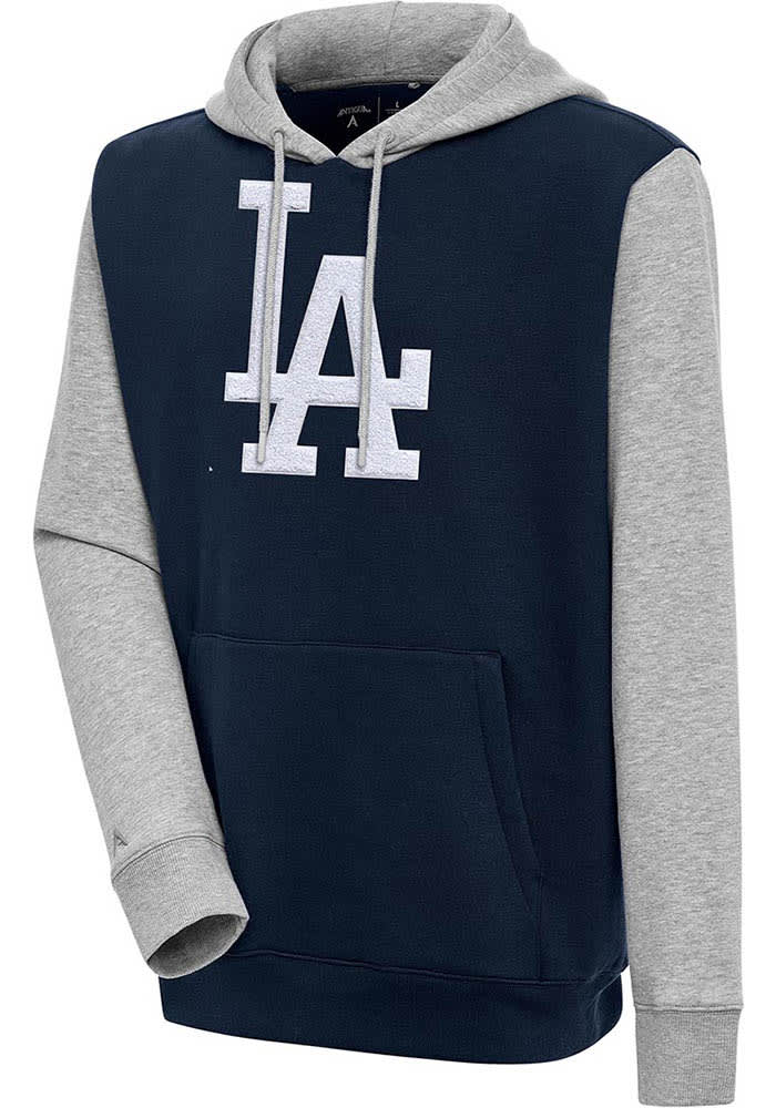 Los Angeles Dodgers Antigua Victory Crewneck Chenille Pullover