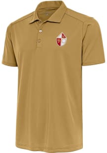 Antigua San Francisco 49ers Mens Gold Vintage Logo Tribute Short Sleeve Polo