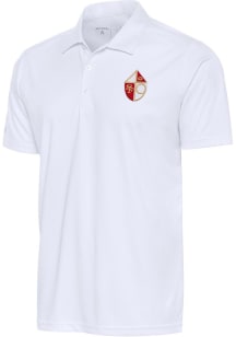 Antigua San Francisco 49ers White Vintage Logo Tribute Big and Tall Polo