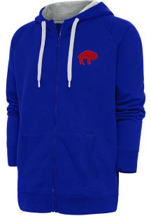 Antigua Buffalo Bills Mens Blue Classic Logo Victory Long Sleeve Full Zip Jacket