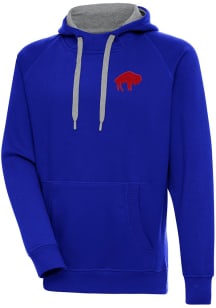 Antigua Buffalo Bills Mens Blue Classic Logo Victory Long Sleeve Hoodie