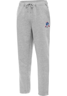 Antigua New England Patriots Mens Grey Classic Logo Victory Sweatpants
