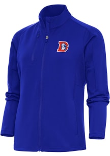 Antigua Denver Broncos Womens Blue Classic Logo Generation Light Weight Jacket