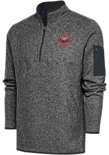 Antigua Houston Astros Mens Grey Cooperstown Fortune Big and Tall 1/4 Zip Pullover