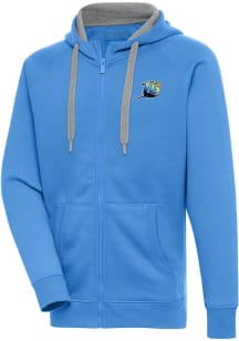 Antigua Tampa Bay Rays Mens Light Blue Cooperstown Victory Long Sleeve Full Zip Jacket
