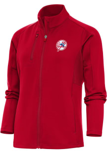 Antigua New York Yankees Womens Red Cooperstown Generation Light Weight Jacket