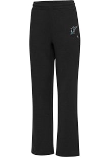 Antigua Miami Marlins Womens Cooperstown Victory Black Sweatpants